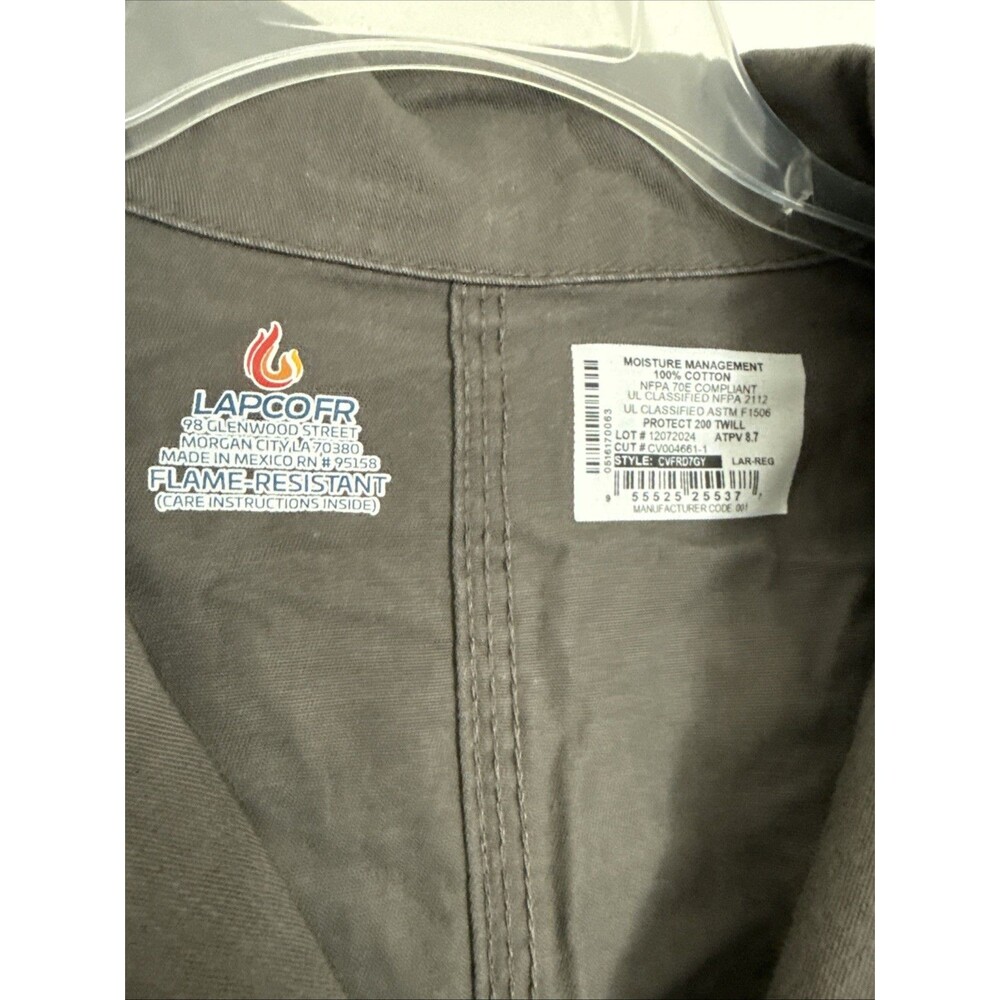 Lapco FR Coveralls Mens LARGE Flame Resistant Reflective Workwear - Picture 5 of 8